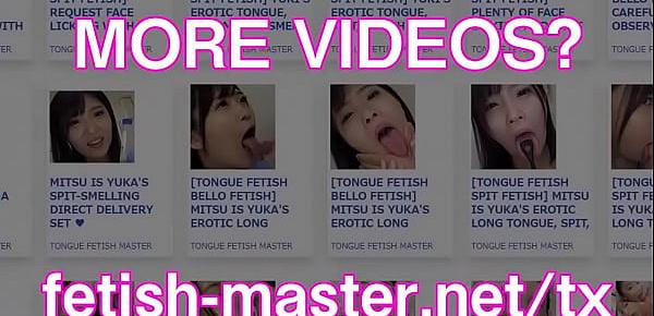  Japanese Asian Tongue Spit Face Nose Licking Sucking Kissing Handjob Fetish - More at fetish-master.net